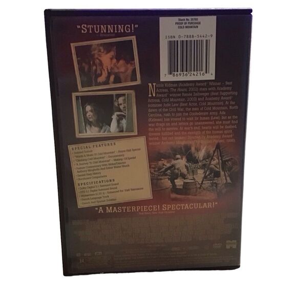 Cold Mountain DVD Nicole Kidman Jude Law - 5/$20 - Picture 2 of 3